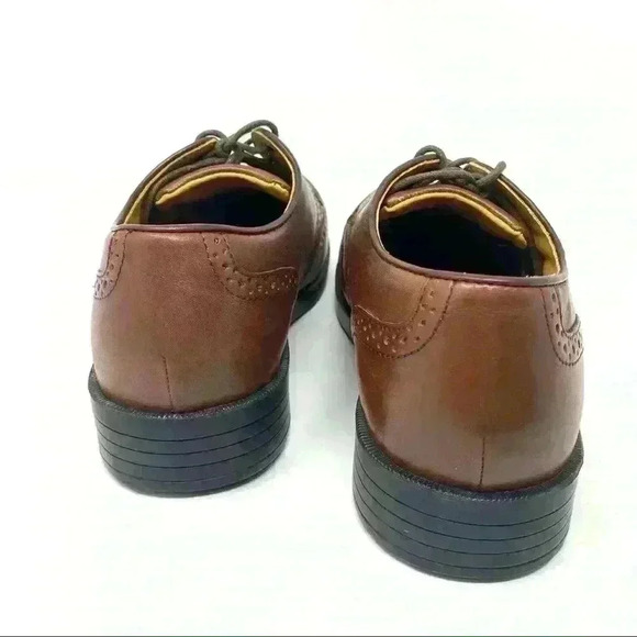 Drew Clayton Wing Tip Oxford Brown Leather 9.5 - Picture 6 of 11